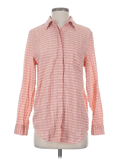 Pre-owned Carve Designs Long Sleeve Button Down Shirt In Pink