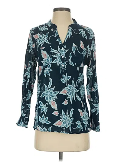 Pre-owned Carve Designs Long Sleeve Polo Shirt In Teal