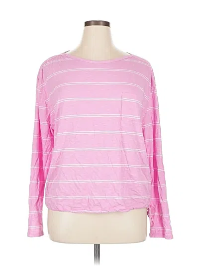 Pre-owned Carve Designs Long Sleeve T-shirt In Pink