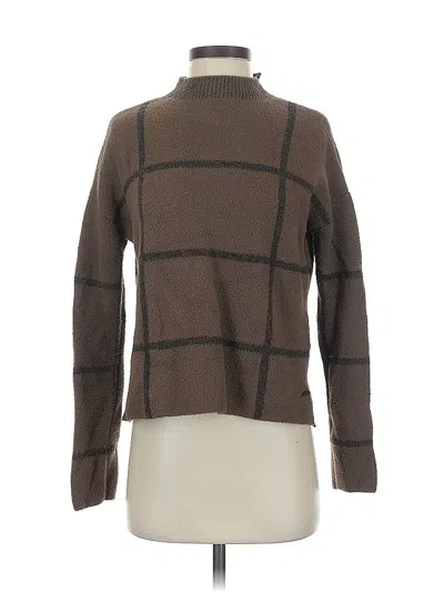 Pre-owned Carve Designs Long Sleeve Turtleneck In Brown