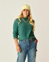 Carve Designs Monroe Stitched Sweater In Green