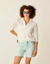 Carve Designs Morgan Polo Sweater In Neutral