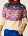 Carve Designs Neve Fairisle Turtleneck In Multi