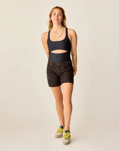 Carve Designs Oahu 6" Corduroy Short In Black