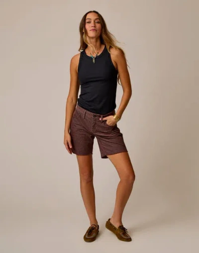 Carve Designs Oahu 6" Corduroy Short In Brown