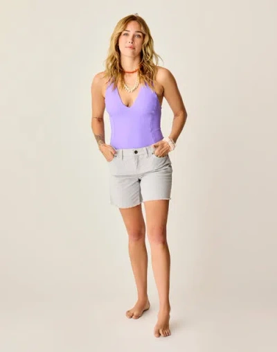 Carve Designs Oahu 6" Corduroy Short In Gray