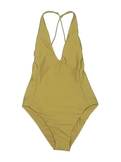 Pre-owned Carve Designs One Piece Swimsuit In Gold