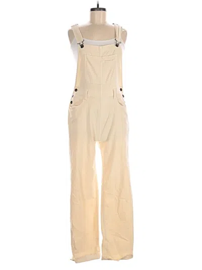 Pre-owned Carve Designs Overalls In Ivory