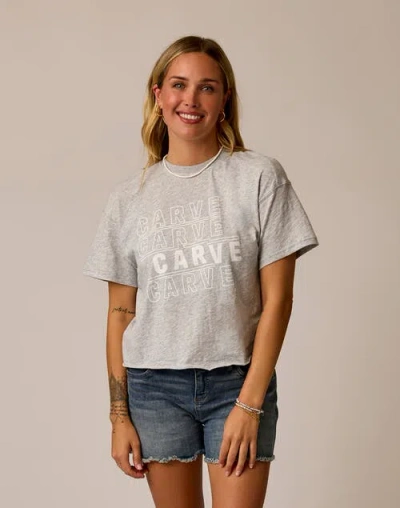 Carve Designs Parker Graphic Tee In Gray