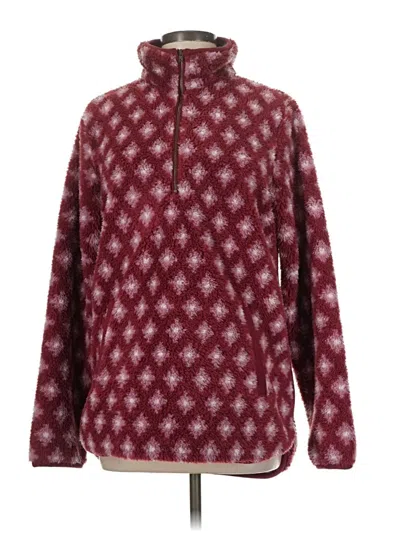 Pre-owned Carve Designs Pullover Sweater In Burgundy