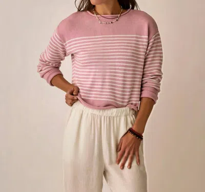 Carve Designs Rue Sweater In Lt Dusk In Pink