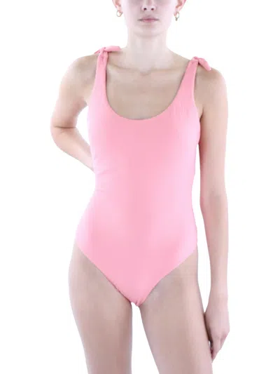 Carve Designs Sandhaven 1pc Womens Ribbed Nylon One-piece Swimsuit In Pink