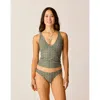 Carve Designs Serenity Compression Tankini In Gray