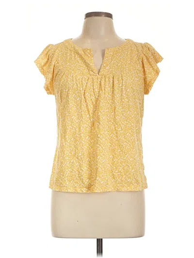 Pre-owned Carve Designs Short Sleeve T-shirt In Yellow