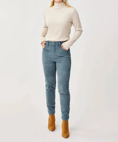 Carve Designs Skyler Skinny Cord Jeans In Slate In Grey