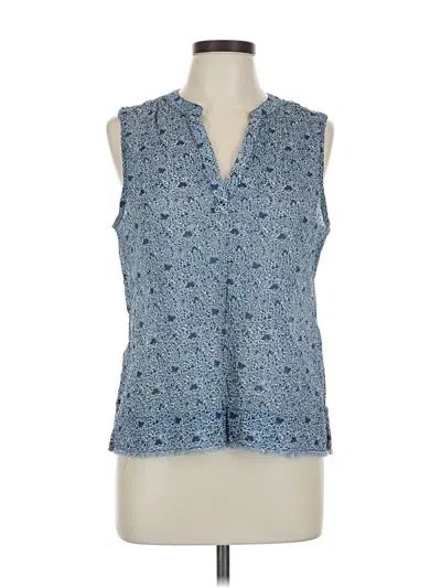 Pre-owned Carve Designs Sleeveless Blouse In Blue