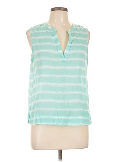 Pre-owned Carve Designs Sleeveless Blouse In Blue