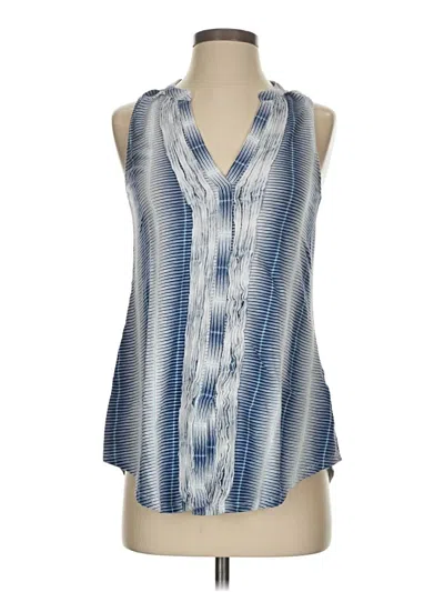 Pre-owned Carve Designs Sleeveless Blouse In Blue