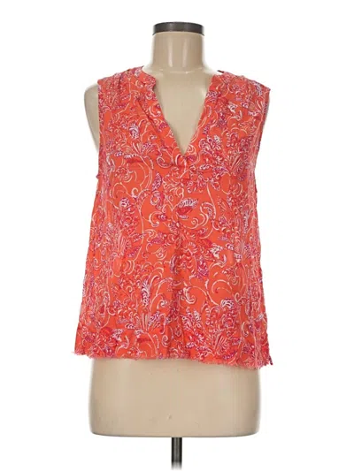 Pre-owned Carve Designs Sleeveless Blouse In Orange