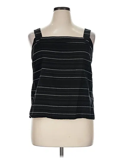 Pre-owned Carve Designs Sleeveless Top Black Square Neckline Tops