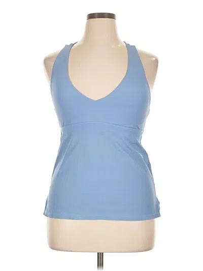 Pre-owned Carve Designs Sleeveless Top Blue Halter Neckline Tops