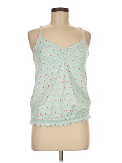 Pre-owned Carve Designs Sleeveless Top Green Halter Neckline Tops