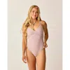 Carve Designs Sol Compression One Piece Tall In Pink