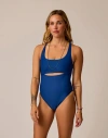 Carve Designs Sonny Compression One Piece D-dd Cup In Blue