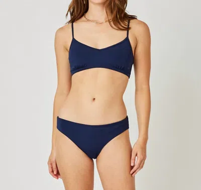Carve Designs St. Barth Swim Bikini Bottom In Black/navy In Multi