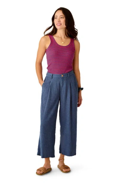Carve Designs Suki Linen Pant In Blue