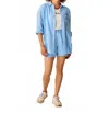Carve Designs Suki Linen Shorts In Sky Blue In Blue
