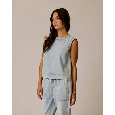 Carve Designs Susie Denim Tank, Magnolia In Blue
