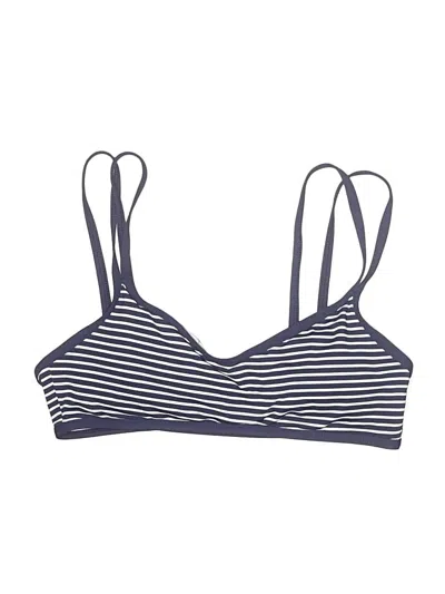 Pre-owned Carve Designs Swimsuit Top Blue Swimwear