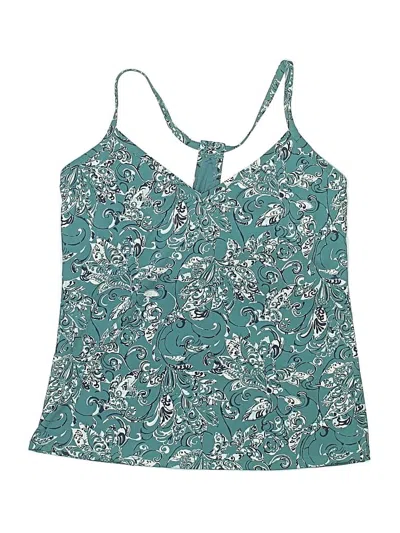 Pre-owned Carve Designs Swimsuit Top Teal Paisley Pattern Swimwear