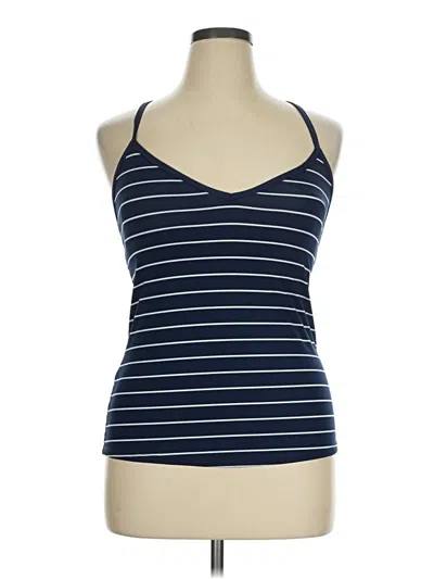 Pre-owned Carve Designs Tank Top Blue Halter Neckline Tops