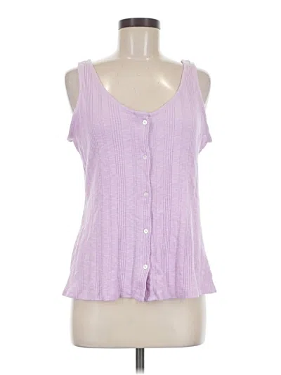 Pre-owned Carve Designs Tank Top Purple Sweetheart Neckline Tops