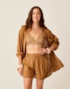 Carve Designs Taylor Linen Tunic In Brown