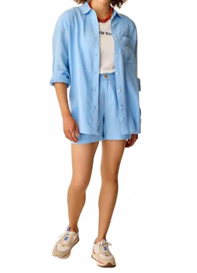 Carve Designs Taylor Linen Tunic In Blue