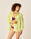 Carve Designs Taylor Textured Tunic In Green