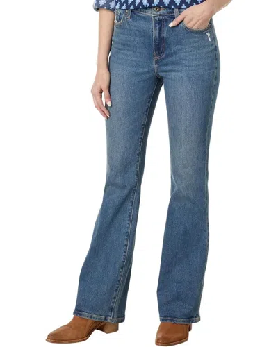 Carve Designs Tibby Jeans Women Blue Love Wash Denim Flared Leg Zip Fly Red788