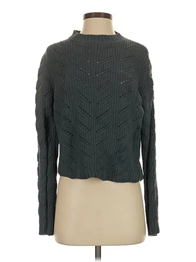 Pre-owned Carve Designs Turtleneck Sweater In Green