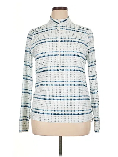 Pre-owned Carve Designs Turtleneck Sweater In White