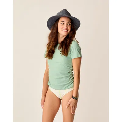 Carve Designs Vega Rib Tee In Green