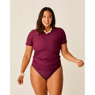 Carve Designs Vega Rib Tee In Pink