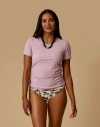 Carve Designs Vega Rib Tee 2.0 In Purple