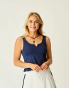 Carve Designs Vida Notchneck Tankini In Blue