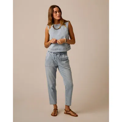 Carve Designs Zoe Lightweight Denim Pant In Blue