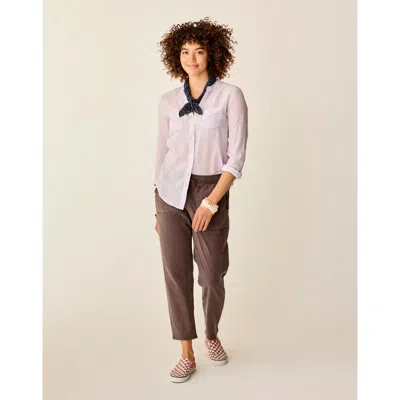 Carve Designs Zoe Twill Pant In Brown