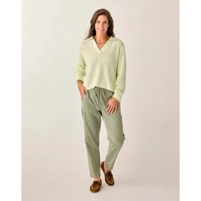 Carve Designs Zoe Twill Pant In Green