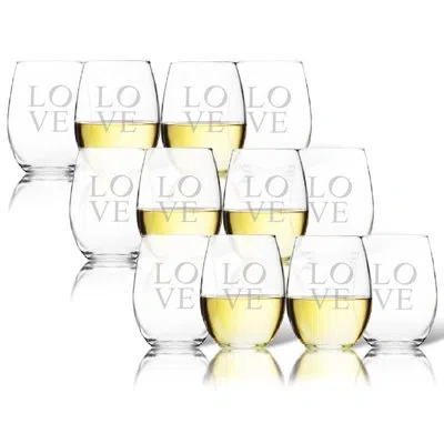 Carved Solutions 15 Oz. Stemless Wine Glass In Clear